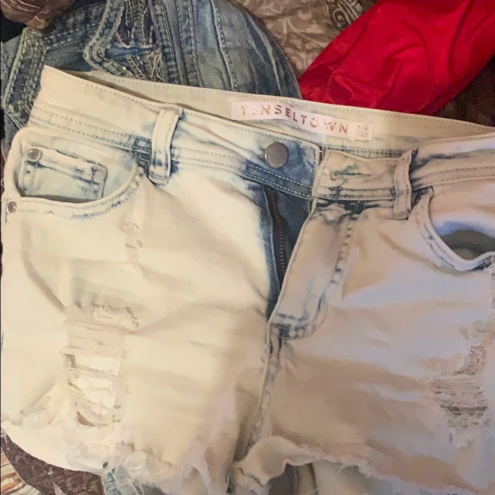 Jean short bleach